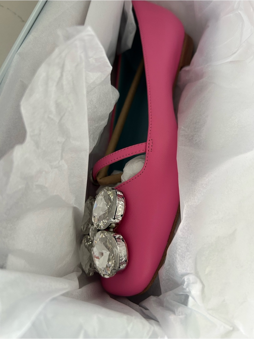 Frances Valentine Josephine Ballet Flat - Pink Jeweled size 8 NWT - Picture 5 of 6